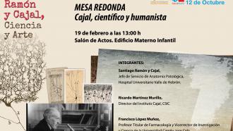Cartel mesa redonda Ramón y Cajal