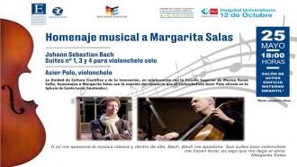 Cartel del Homenaje musical a Margarita Salas