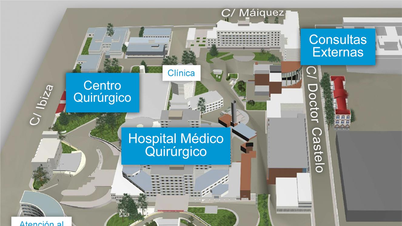 Plano Hospital General Universitario Gregorio Marañón