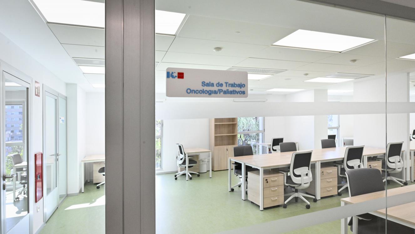 Sala de trabajo para pacientes y familiares