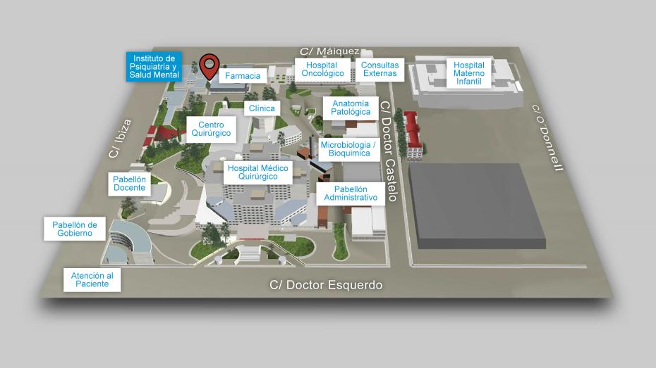 Plano Edificio Anexo a Psiquiatría