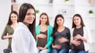 Grupo de mujeres embarazadas