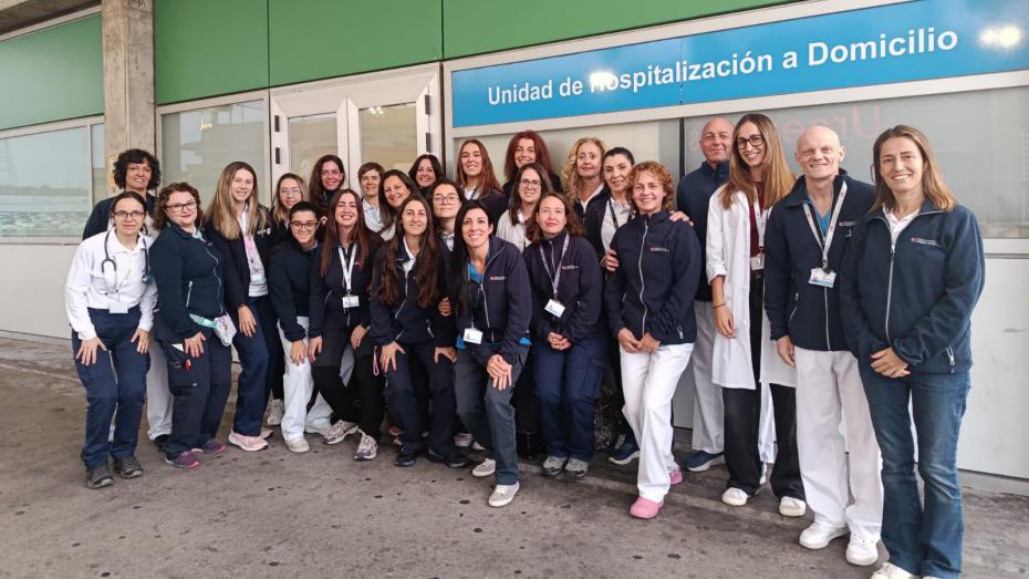 Profesionales de la Unidad de Hospitalización a Domicilio del Hospital Universitario Infanta Leonor