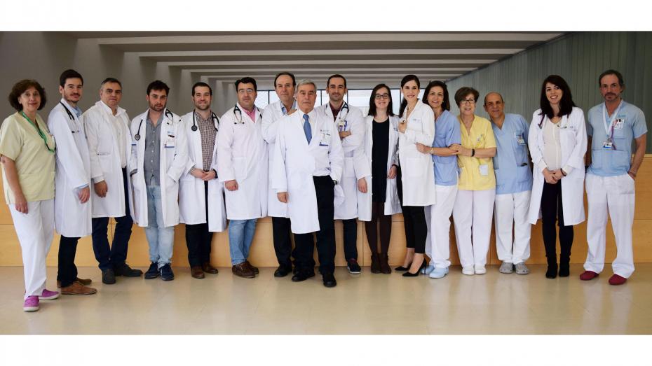 fotografía del equipo profesional del Servicio de Cardiología