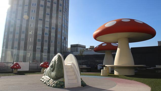 jardín de las setas. Hospital Infantil 02