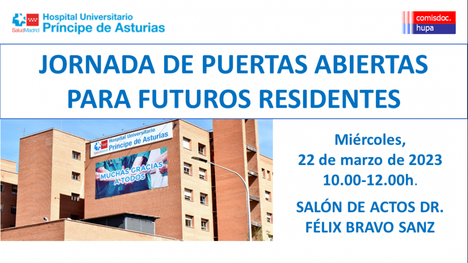 El HUPA celebra la Jornada de Puertas Abiertas el próximo 22 de marzo