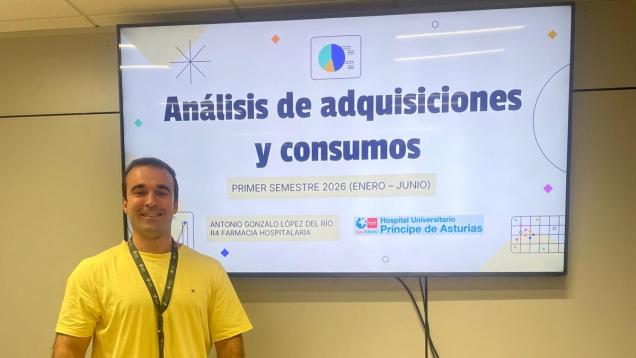 Residente imparte una charla de formación continuada en el Servicio 