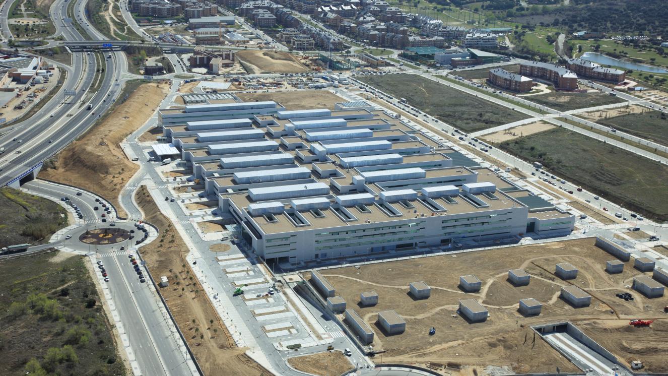 Foto aérea del Hospital Puerta de Hierro