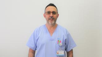 Juan Manuel Quesada, supervisor enfermería del servicio de Admisión 