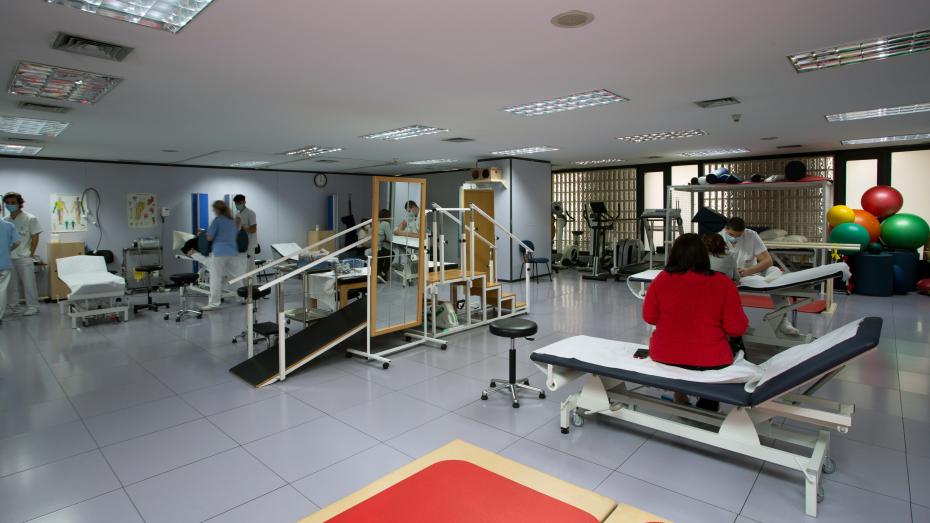 Pacientes en el Gimnasio