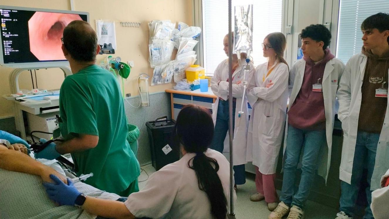 Alumnos de 4ºESO+Empresa 2023-2024 en Hospital Severo Ochoa