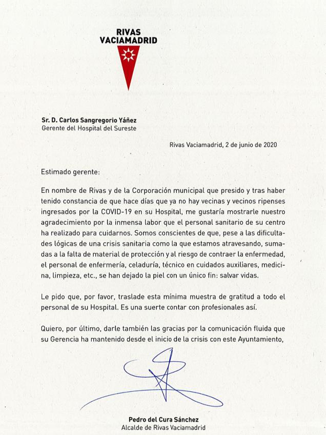 Agradecimientos y testimonios Hospital Universitario del Agradecimientos y testimonios Hospital Universitario del