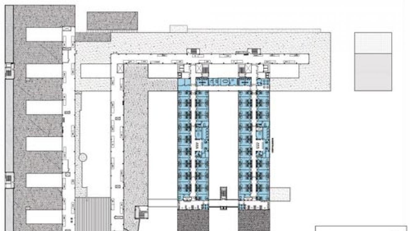 Planta segunda plano de la planta segunda del hospital