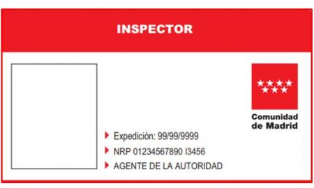 Imagen del diseño la nueva tarjeta identificativa del personal inspector