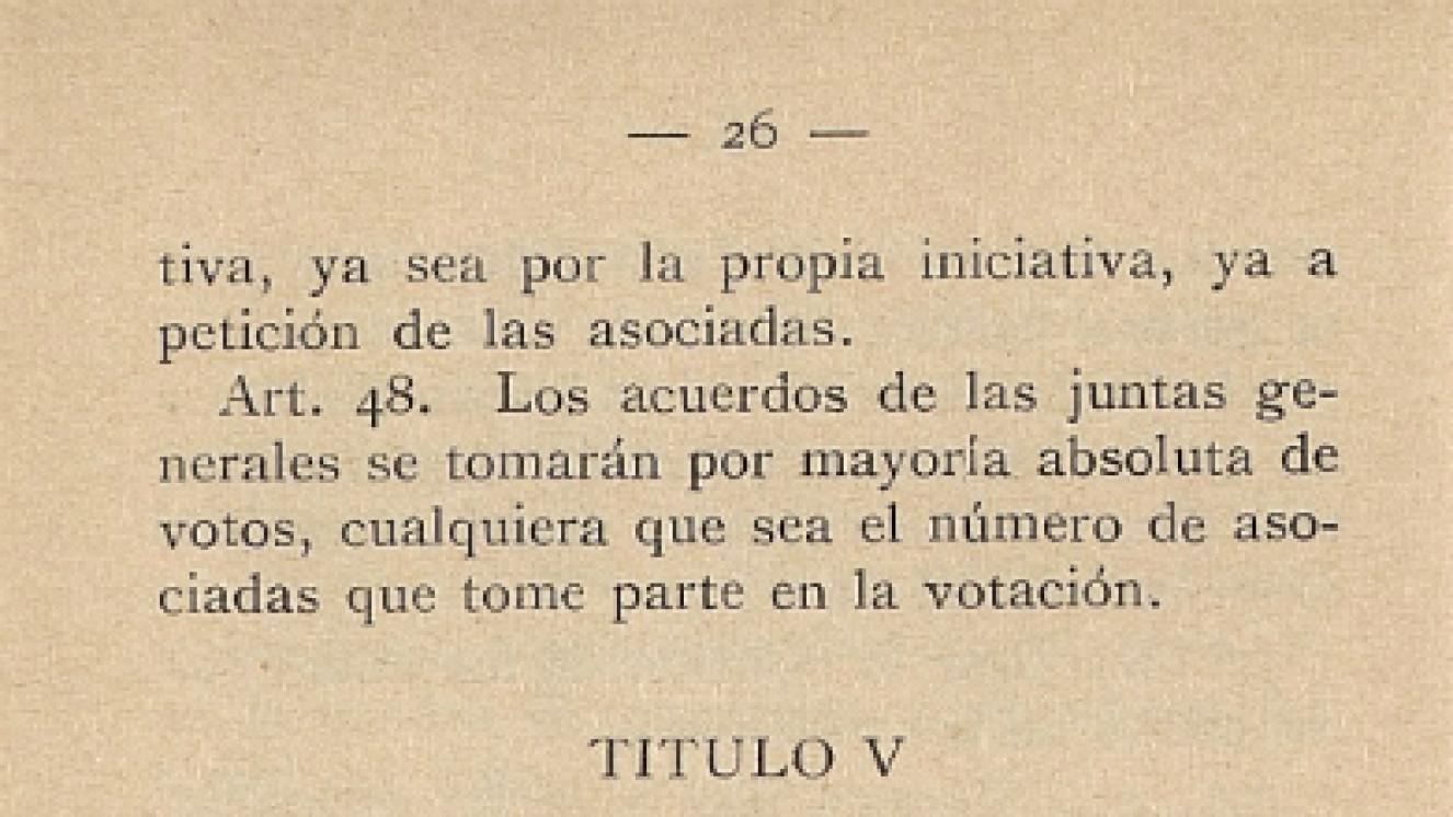 Título V. Secciones