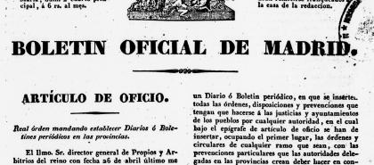 Boletín Oficial de la Provincia nº 1