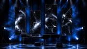 vista del escenario con el piano