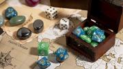 Dados y tablero de juegos
