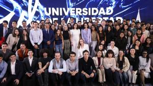 La presidenta Isabel Díaz Ayuso en la Universidad de la Libertad en México