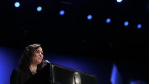 La presidenta Isabel Díaz Ayuso en la entrega de la Medalla de Aguascalientes