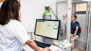 espirometría a paciente