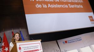 La consejera Fátima Matute durante la IV Jornada de Humanización de la Asistencia Sanitaria