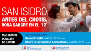 una pareja vestifda con típico trajes madrileños bailando un chotis y distintos lemas e información