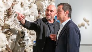 La Comunidad de Madrid conmemora los 1.200 años de la fundación de la ciudad de Murcia con una exposición dedicada al artista Lidó Rico El viceconsejero de Cultura, Turismo y Deporte en la Sala Alacalá 31