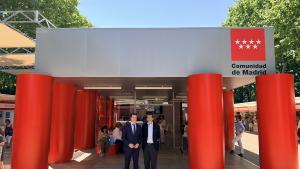 El viceconsejero Luis Martín durante la inauguración de la Feria del Libro de Madrid