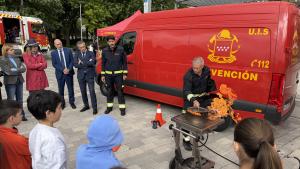 El consejero Novillo en la presentación de la XXI Semana de la Prevención de Incendios