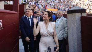 La presidenta Isabel Díaz Ayuso en la Corrida de la Prensa de Las Ventas