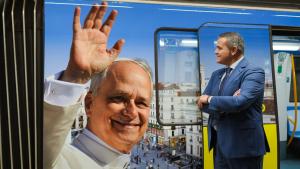 El consejero Rodrigo en la Línea 4 de Metro de Madrid
