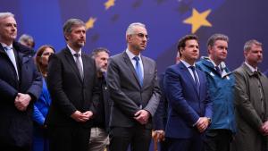 La Comunidad de Madrid conmemora el Día de Europa con un izado de bandera de la Unión Europea en Las Rozas de Madrid El consejero García Martín conmemora el Día de Europa en Las Rozas de Madrid