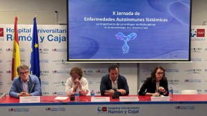 Imagen de la mesa inaugural del evento en el Hospital Universitario Ramón y Cajal