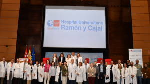 Imagen grupal del evento en el Hospital Universitario Ramón y Cajal