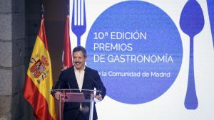 El consejero De Paco Serrano en los Premios de la Academia Madrileña de Gastronomía