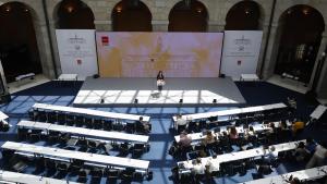 Díaz Ayuso: “Ha sido un verdadero honor y un privilegio ser la puerta de entrada del Santo Padre a España” La presidenta en rueda de prensa para presentar el balance de la visita del Papa León XIV