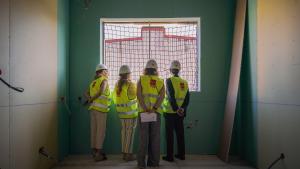 La consejera Matute en el nuevo centro de salud en el distrito Fuencarral-El Pardo