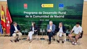 El viceconsejero García en el auditorio de la Fundación Canal de Isabel II.