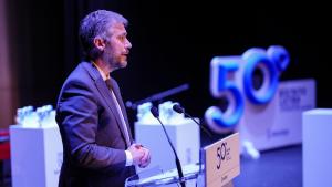 El consejero García Martín en la gala del 50º aniversario del Distrito de Latina