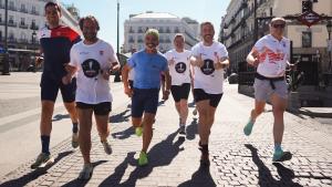 Los consejeros Miguel Ángel García Martín y Mariano de Paco Serrano en la finalización del reto Romper el Silencio