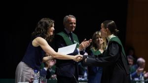 Díaz Ayuso participa en la entrega de diplomas y clausura de las actividades académicas del Centro de Estudios Garrigues La presidenta Isabel Díaz Ayuso durante la entrega de diplomas y clausura de las actividades académicas del Centro de Estudios Garrigues