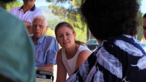 La consejera Dávila en los centros de Cenicientos y Rozas de Puerto Real en la Sierra Oeste