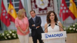 La presidenta Isabel Díaz Ayuso, en las celebraciones del Día de la Paloma La presidenta Isabel Díaz Ayuso, en las celebraciones del Día de la Paloma