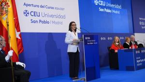 La consejera de Educación, Ciencia y Universidades en la apertura del curso académico de la Universidad CEU San Pablo