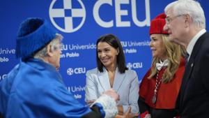 La consejera de Educación, Ciencia y Universidades en la apertura del curso académico de la Universidad CEU San Pablo