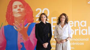 La presidenta Isabel Díaz Ayuso en el 0º aniversario del Teatro Auditorio de San Lorenzo de El Escorial