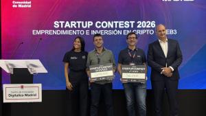 El consejero López-Valverde en la clausura de la cuarta edición del Merge Madrid Startup Contest 2026