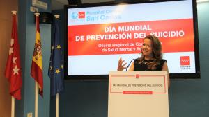 La consejera de Sanidad en el Hospital público Clínico San Carlos
