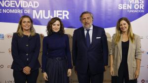 La presidenta Isabel Díaz Ayuso en el Foro La Longevidad tiene nombre de mujer, organizado por la Fundación Más Senior